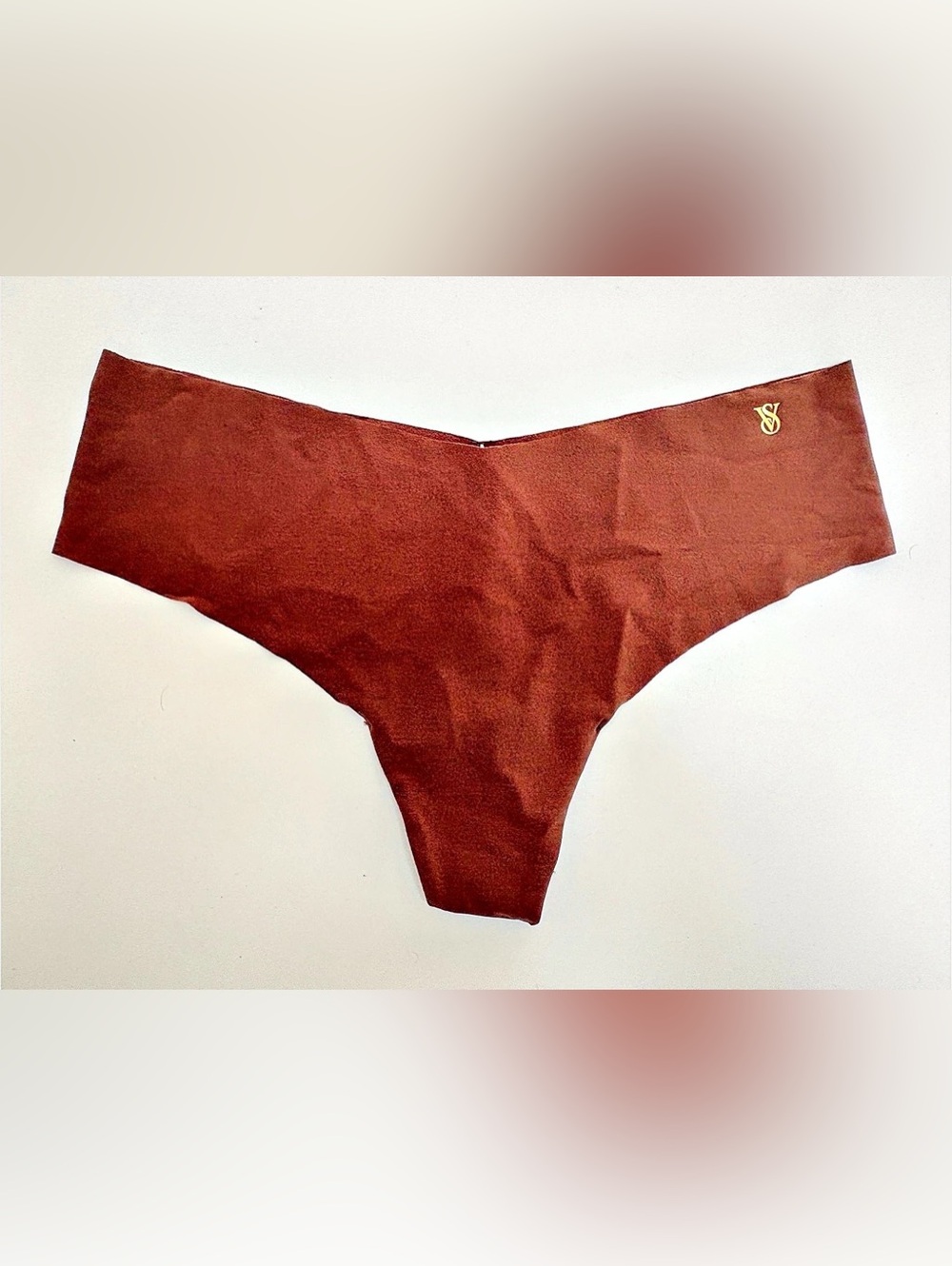 Victoria's Secret No-Show Thong Panty Brown Medium